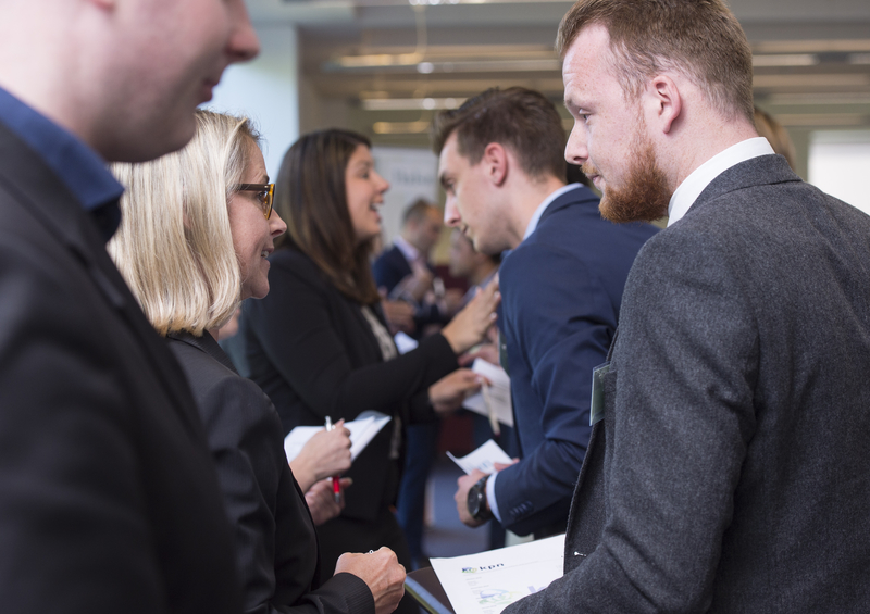 People at a networking event.