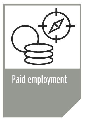 Paid employment info graphic.