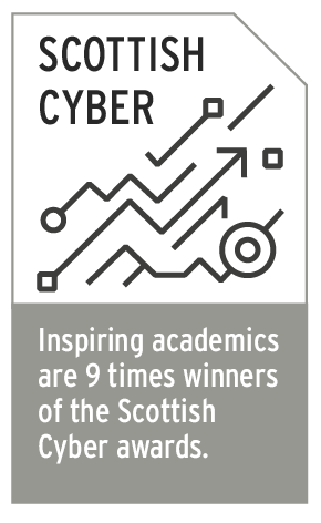Inspiring academics are 9 times winners of Scottish Cyber awards.