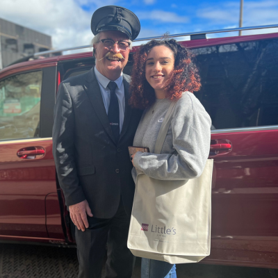 Picture of Caitlin Small on placement with Jac Travel