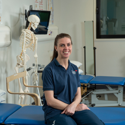 Toni Robertson, MSc Physiotherapy student, in the Edinburgh Napier ward
